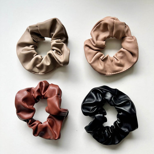 Vegan Leather Hair Scrunchy - Index By Dex