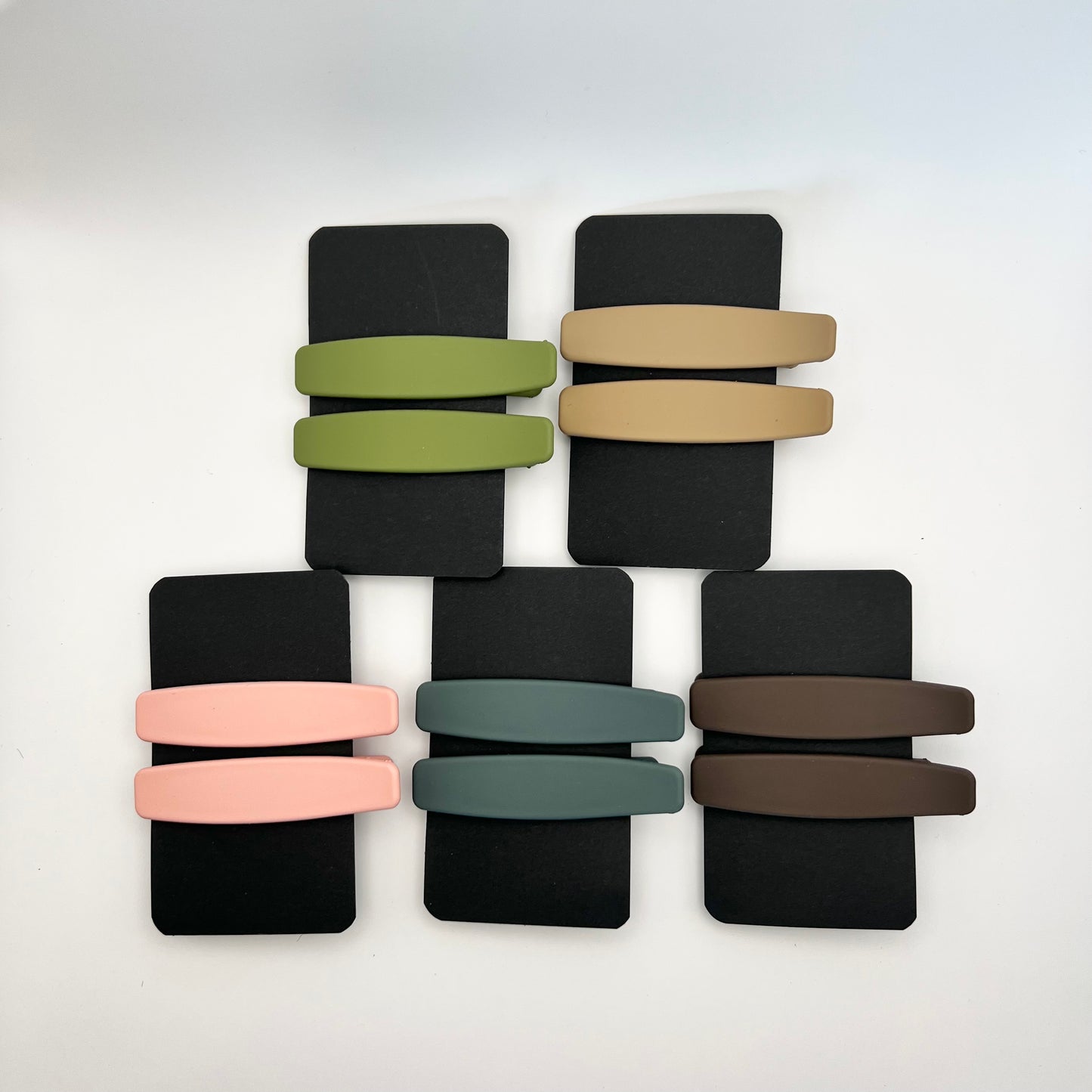 Solid Hair Clips (2 pc)