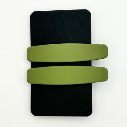 Solid Hair Clips (2 pc)