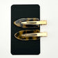 Gold Hair Clips (2 pc)