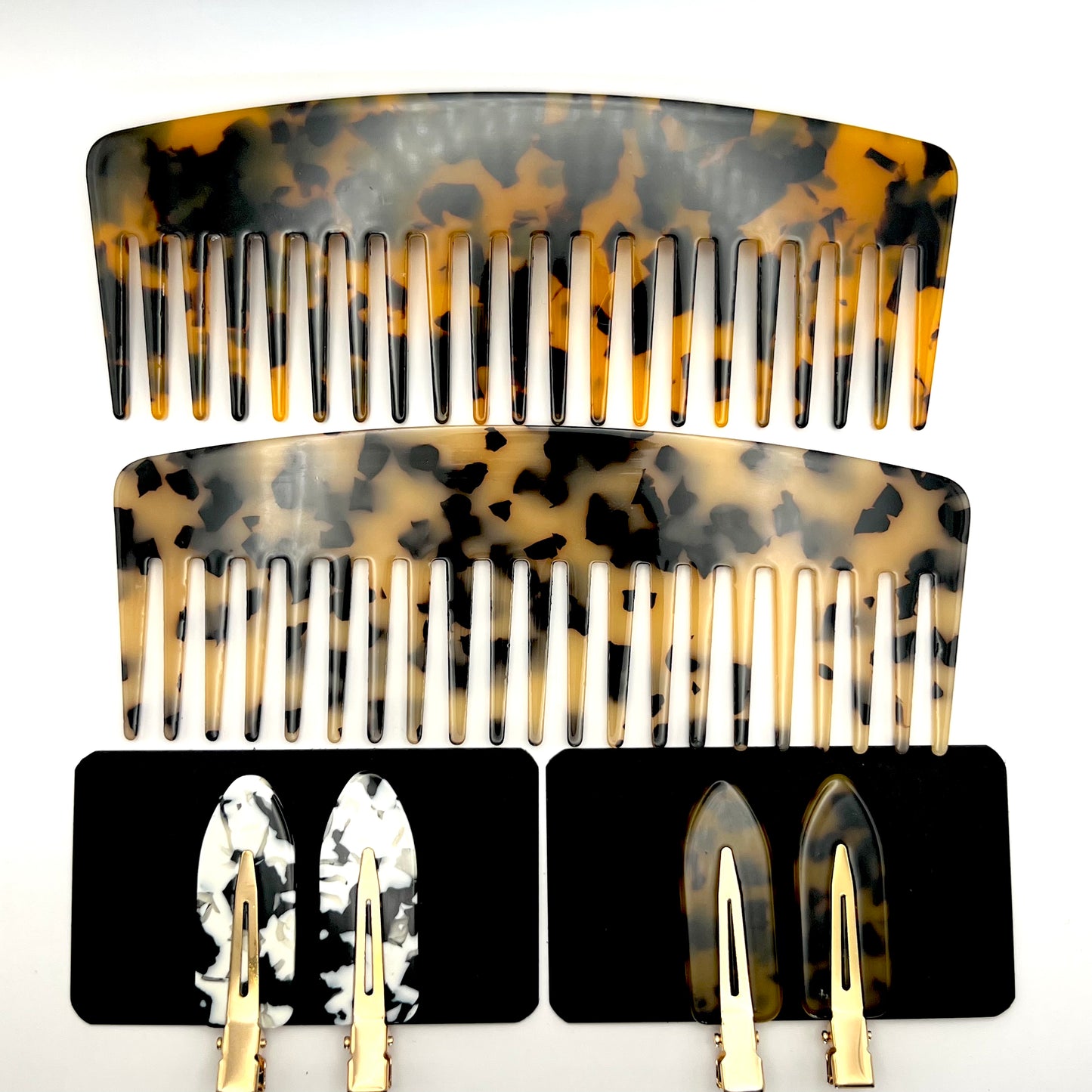 Gold Hair Clips (2 pc)